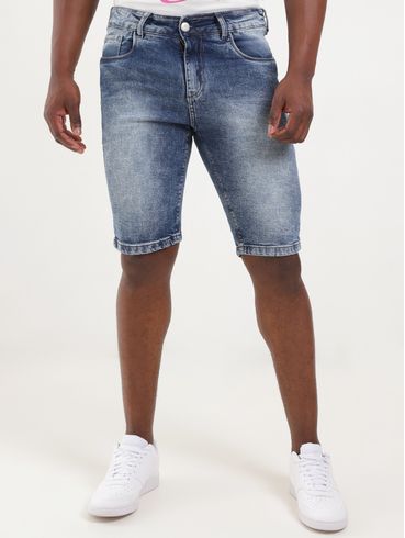 Bermuda Jeans Masculina AZUL