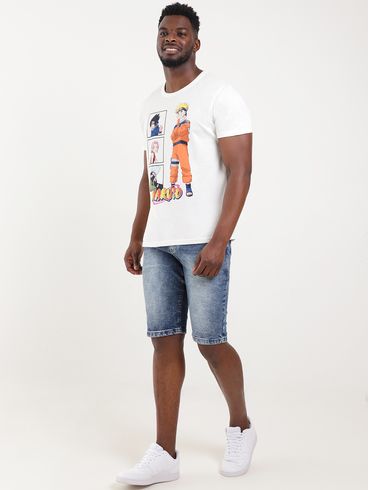 Bermuda Jeans Masculina AZUL