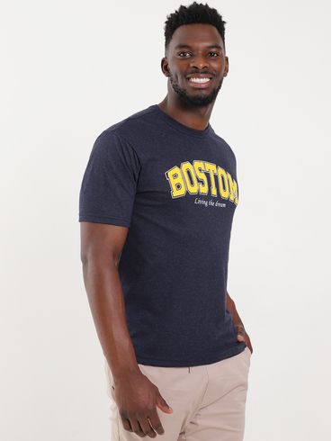 Camiseta Manga Curta Full Surf Masculina Azul Marinho