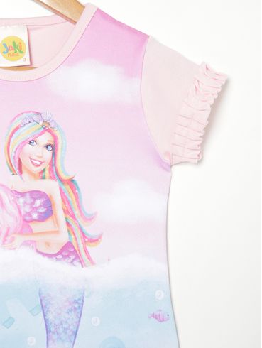 Blusa Manga Curta Infantil Para Menina - ROSE