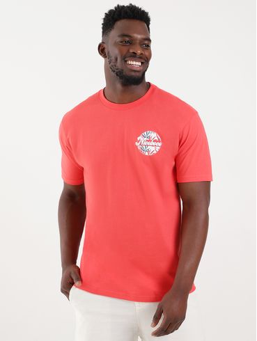 Camiseta Manga Curta Masculina Coral