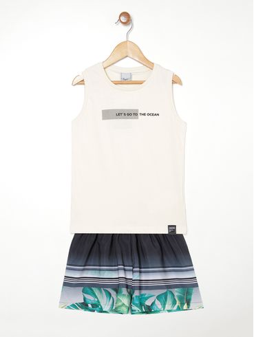 Conjunto Infantil Para Menino - BEGE