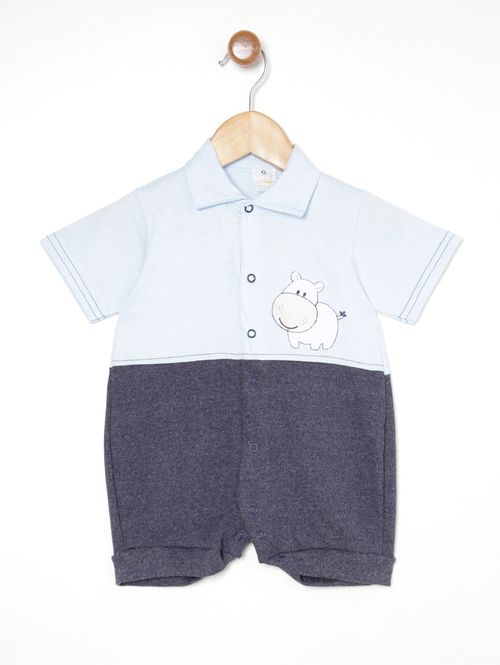 Macacão Infantil Para Bebê- AZUL CLARO