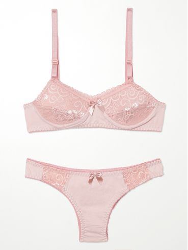Conjunto Lingerie Juvenil Para Menina - ROSA