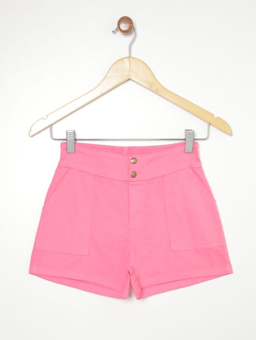 Short Juvenil Para Menina - ROSA