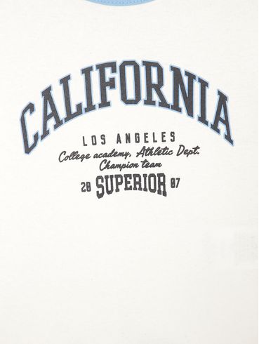 Blusa Manga Curta Vels Juvenil Para Menina - AZUL