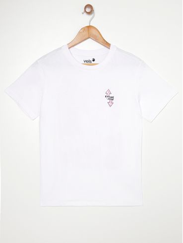 Blusa Manga Curta Vels Juvenil Para Menina - BRANCO