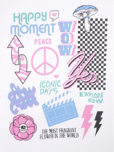 Blusa Manga Curta Vels Juvenil Para Menina - BRANCO