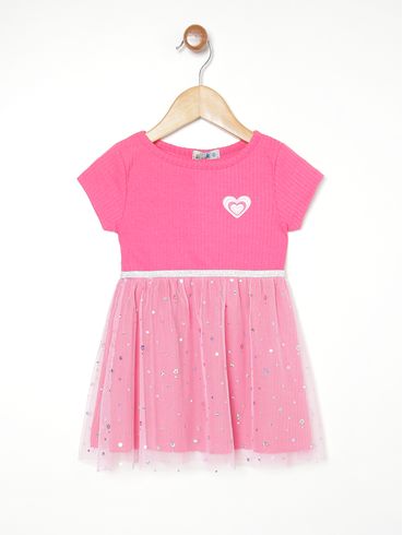 Vestido Flik Infantil Para Menina - PINK