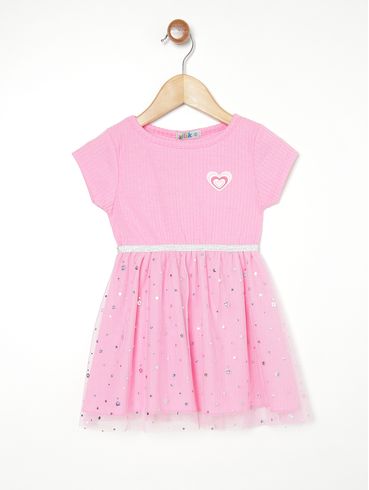 Vestido Flik Infantil Para Menina - ROSA