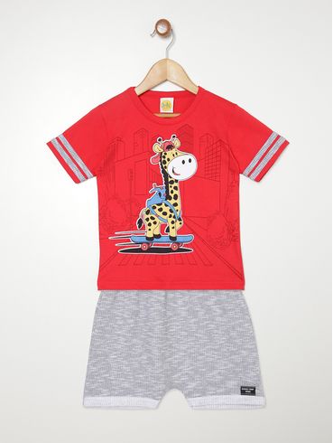 Conjunto Infantil Para Menino - VERMELHO