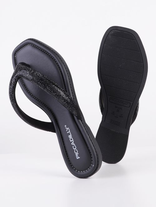 Rasteira Piccadilly Feminina PRETO