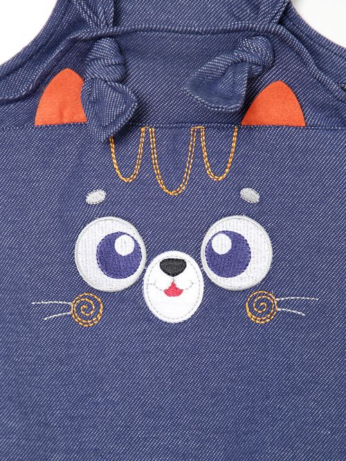 Macacão Jardineira Infantil Para Bebê- AZUL