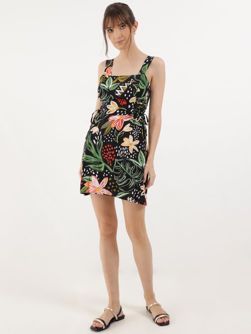 Vestido Curto Autentique Feminino PRETO