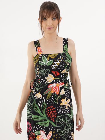 Vestido Curto Autentique Feminino PRETO