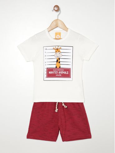 Conjunto Infantil Para Menino - OFF WHITE