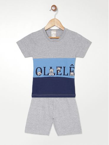 Conjunto Infantil Para Menino - MESCLA/AZUL