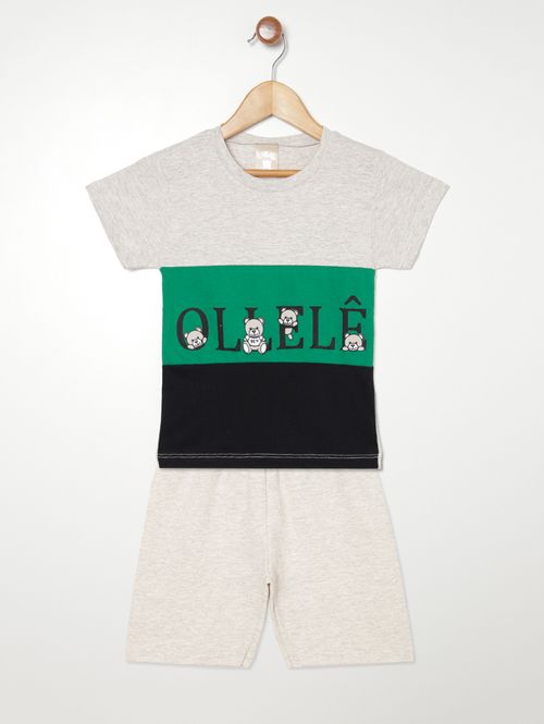 Conjunto Infantil Para Menino - MESCLA/VERDE