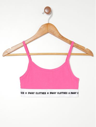 Top Cropped Juvenil Para Menina - PINK