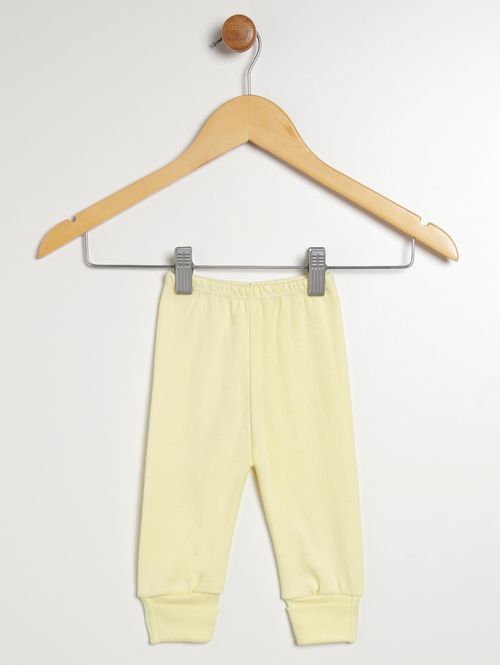 Pijama Ceroulinha Suedine Infantil Para Bebê - AMARELO