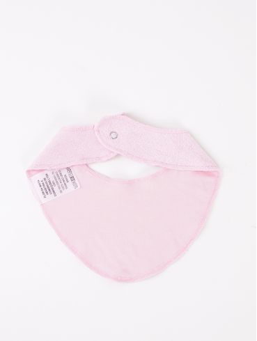 Babeiro Dupla Face Infantil Para Bebê- ROSA/ROSA CLARO