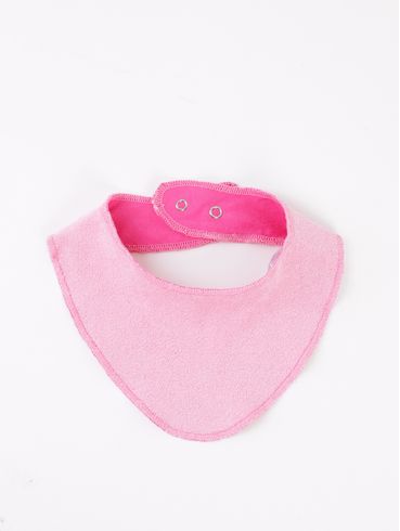 Babeiro Dupla Face Infantil Para Bebê- ROSA/PINK