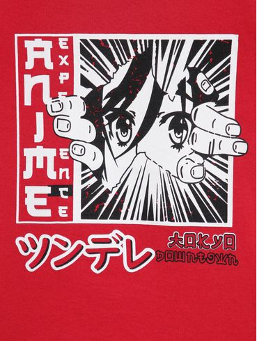 Camiseta Manga Curta Infantil Para Menino - VERMELHO