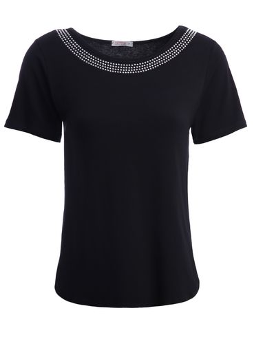 Blusa Manga Curta Feminina PRETO