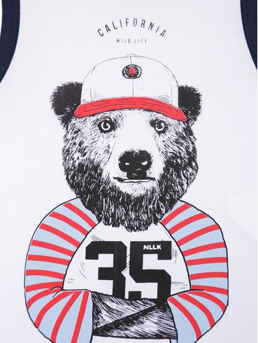Conjunto Infantil Para Menino - BRANCO/MARINHO