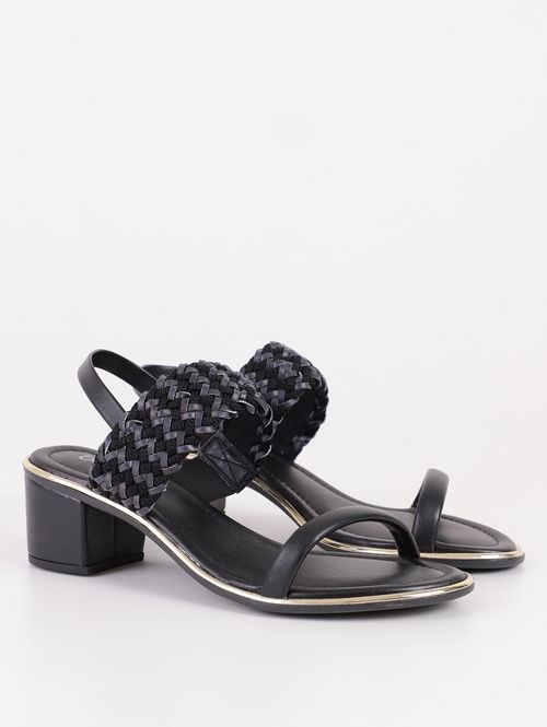 Sandália de Salto Beira Rio Feminina PRETO