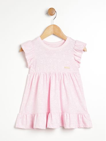 Vestido Infantil Para Bebê Menina - Rosa