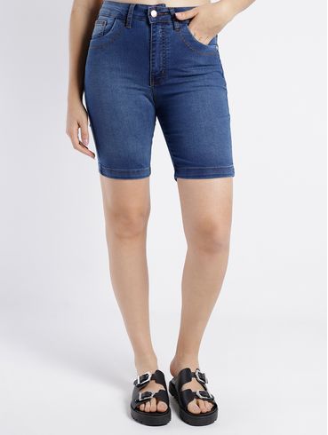 Bermuda Jeans Feminina AZUL