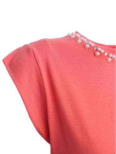 Blusa Manga Curta Feminina CORAL