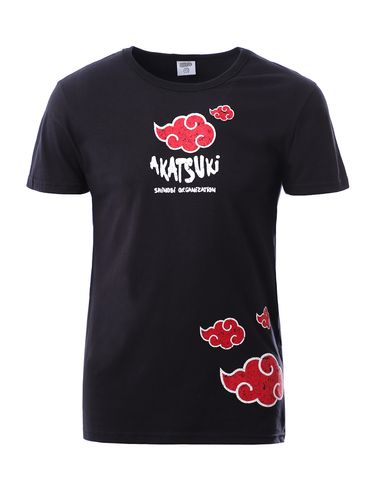 Camiseta Manga Curta Naruto Masculina PRETO