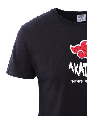 Camiseta Manga Curta Naruto Masculina PRETO