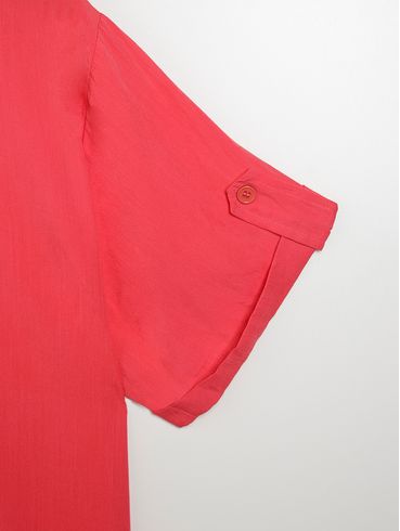 Camisa Manga Curta Plus Size Feminina ROSA