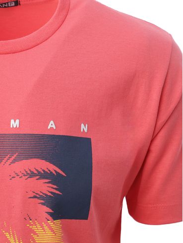 Camiseta Manga Curta Masculina ROSA