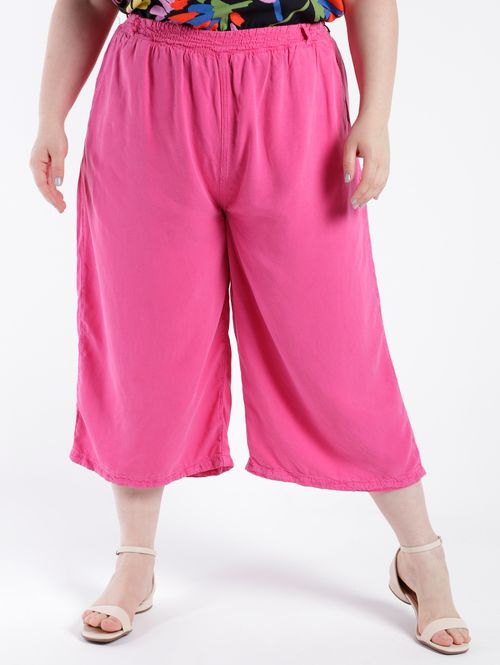 Calça Pantacourt Plus Size Feminina PINK