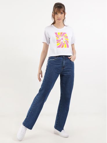 Blusa Manga Curta Feminina BRANCO