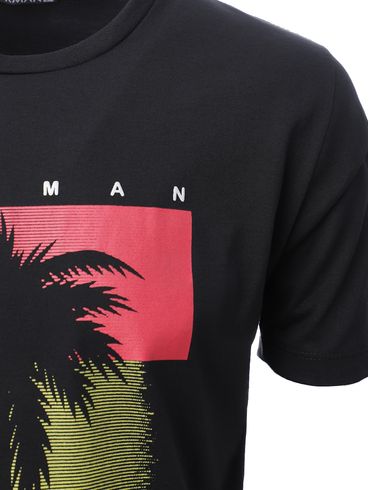 Camiseta Manga Curta Masculina PRETO