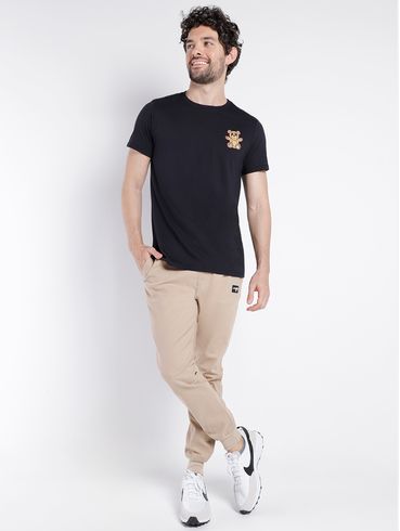 Camiseta Manga Curta Masculina PRETO