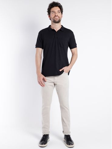 Calça Sarja Slim Vilejack Masculina AREIA