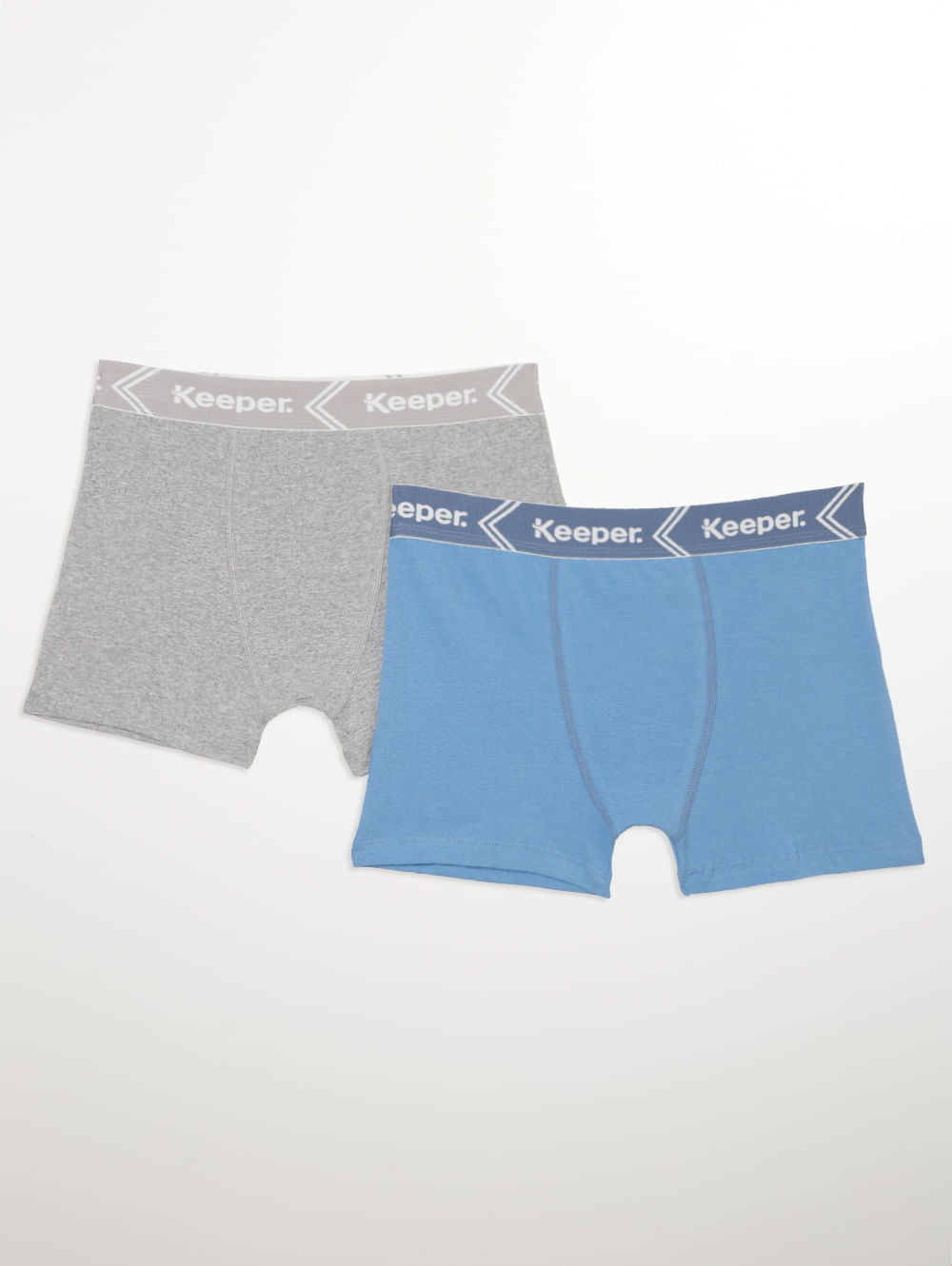 KIT 4 CUECAS AZUL, CINZA E PRETO MASCULINA LOW RISE TRUNK DE