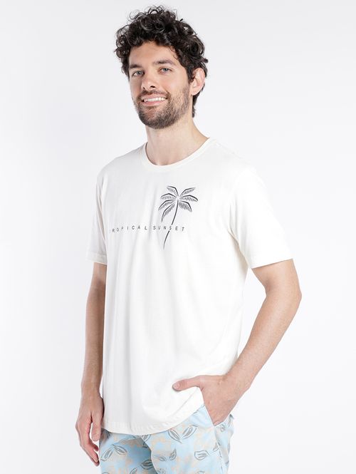 Camiseta Manga Curta Masculina OFF WHITE