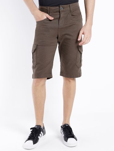 Bermuda Sarja Cargo Masculina VERDE