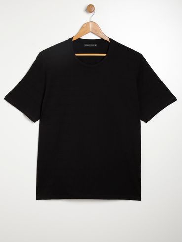 Camiseta Manga Curta Plus Size Masculina PRETO