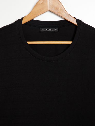 Camiseta Manga Curta Plus Size Masculina PRETO