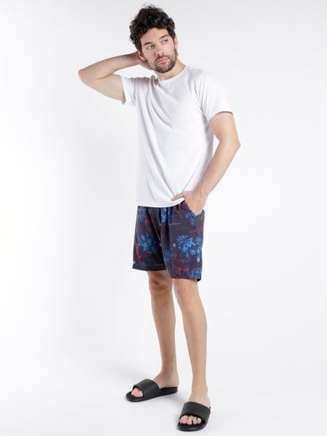 Bermuda Estampada Masculina PRETO