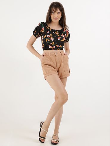 Short Sarja Feminino NUDE
