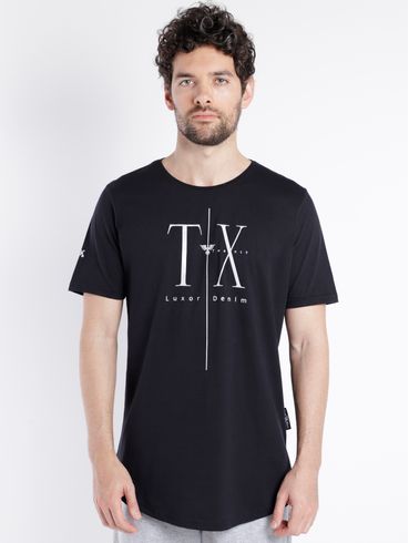 Camiseta Manga Curta Masculina PRETO